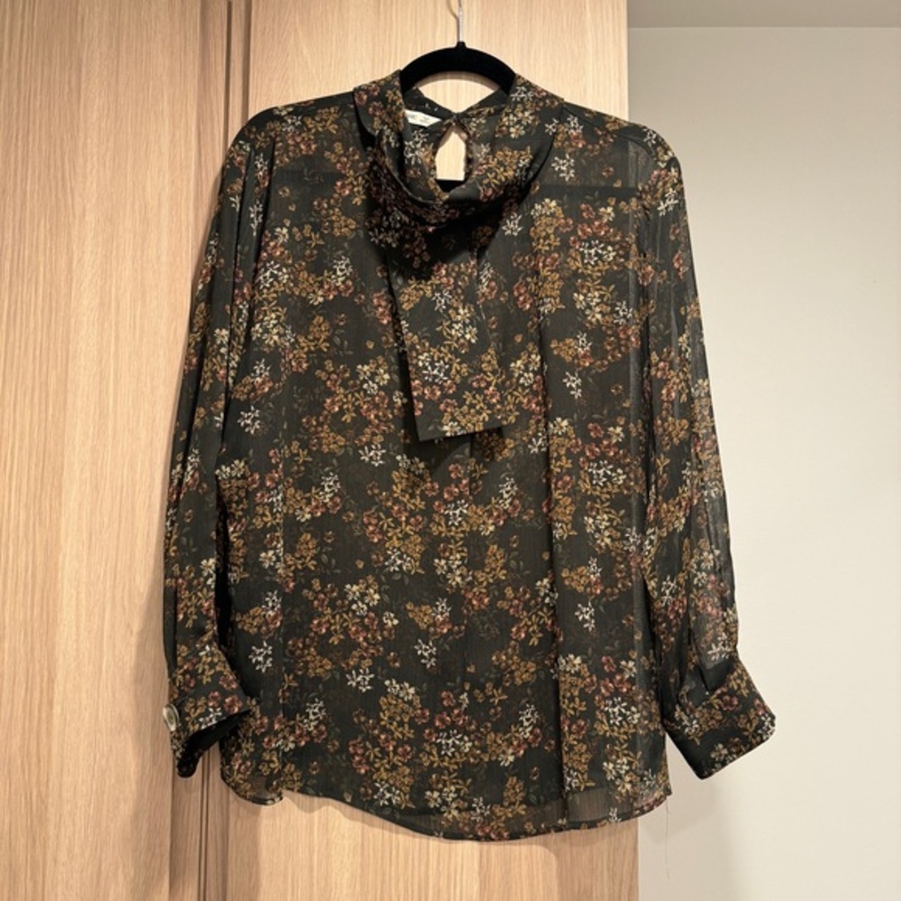 Zara Women’s Printed Long Sleeve Blouse - L